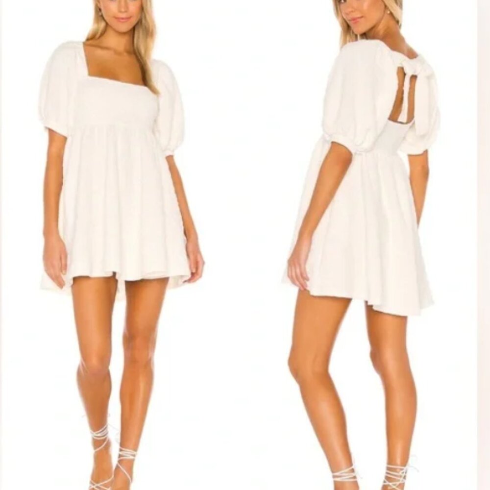 Free People Women's Violet Mini Dress • Ivory • X-Small